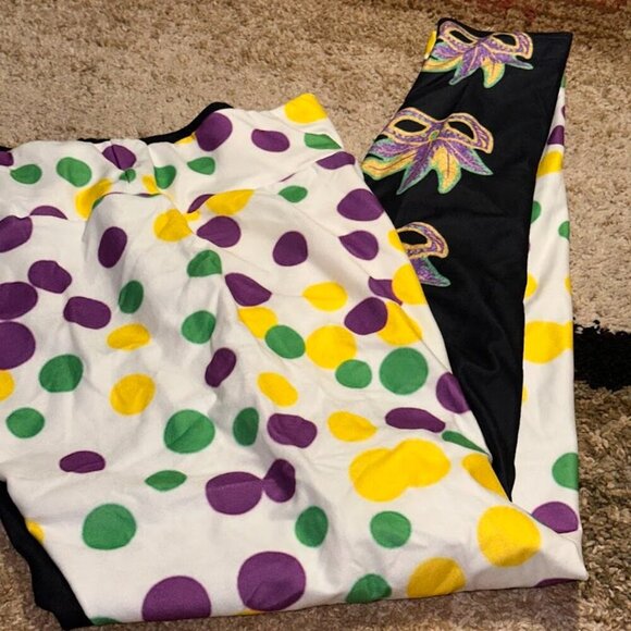 Mardi Gras Pants Unisex XL - Super Soft and Festive!! Celebrate Mardi Gras! NWT - Picture 4 of 6